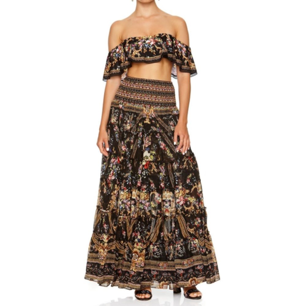 Camilla Friend in Flora Tiered Circle Skirt